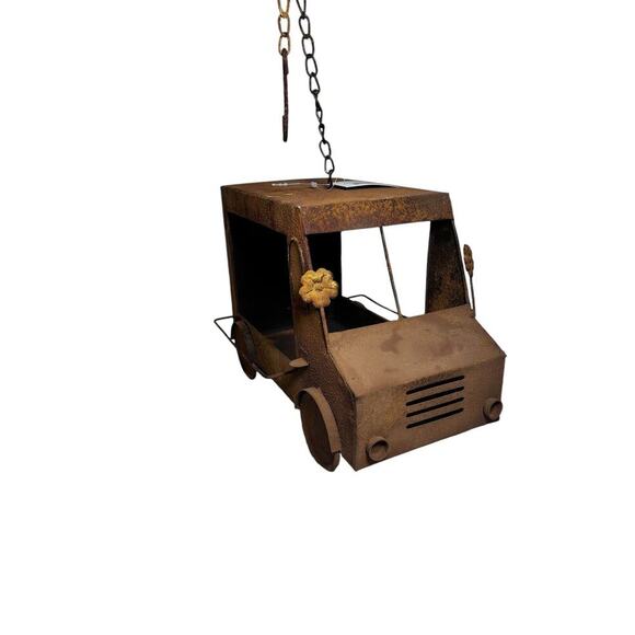 Unbranded Other - Rusty Ice Cream Truck Bird Hanging Feeder New With A Vintage Look